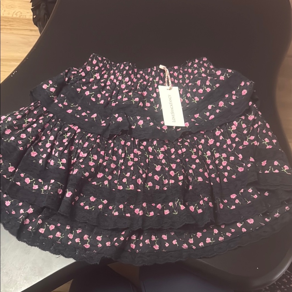 Love Shack Fancy Ruffle Mini Skirt